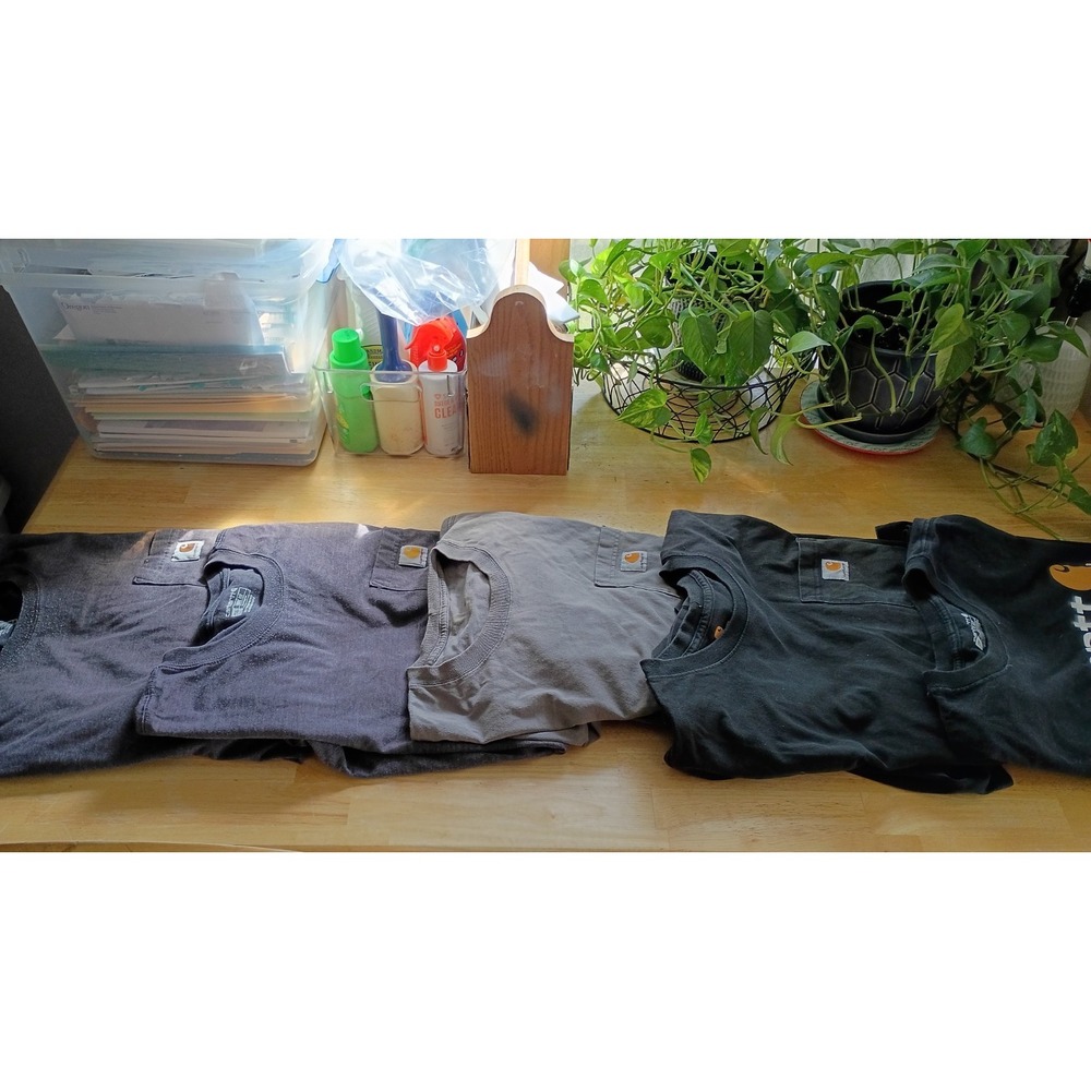 Carhartt Bundle Men's 5 Shirts 2XL Assorted Colors Short Sleeve Pocket TSHIRTS